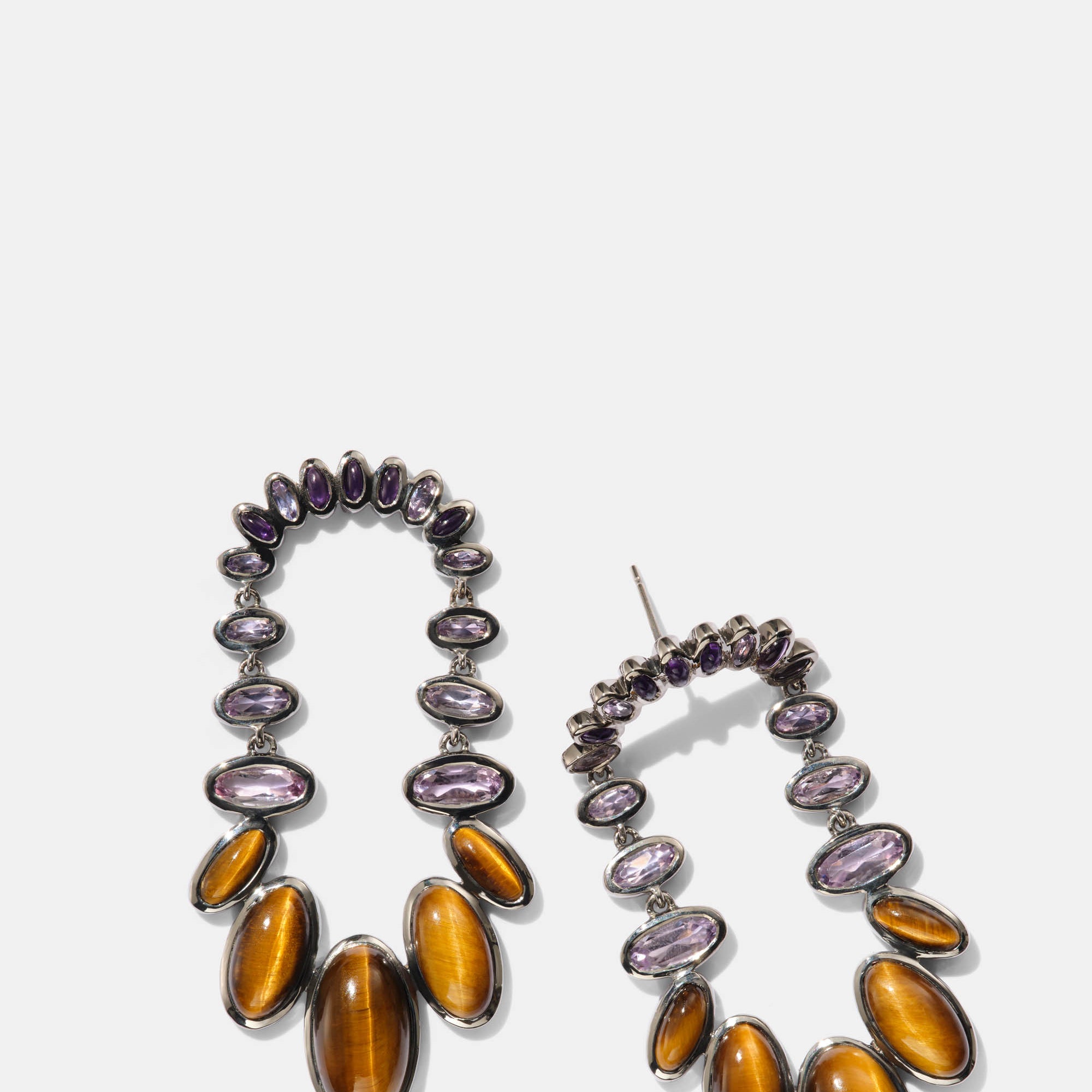 Kimono Earrings - Tiger's Eye