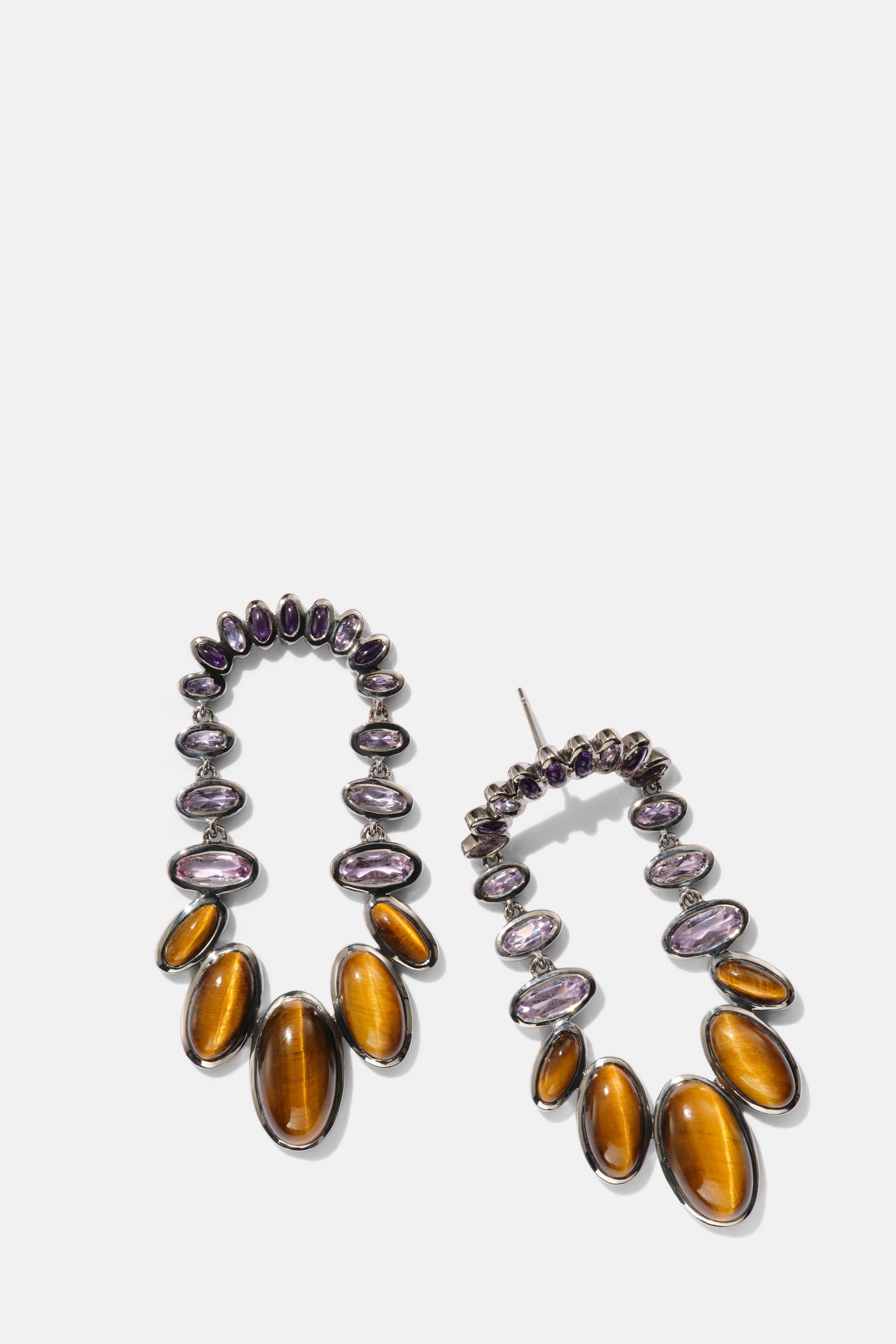 Kimono Earrings - Tiger's Eye