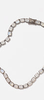 Large Deco-Tile Rivière Necklace - Rainbow Moonstone