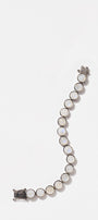 Large Dot Tennis Bracelet - Rainbow Moonstone