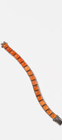 Large Tile Tennis Bracelet - Carnelian