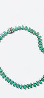 Large Worm Riviere Necklace - Chrysoprase