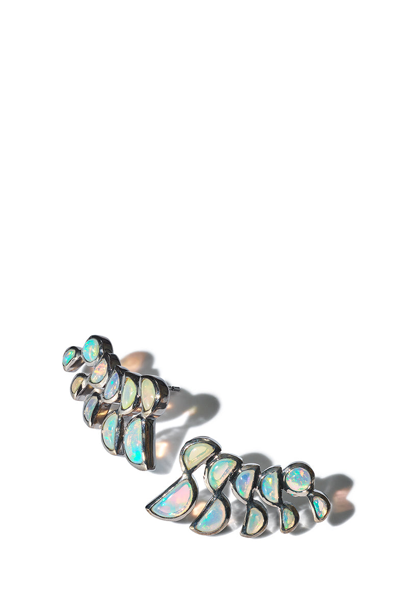 Lobster Earrings - Ethiopian Opal