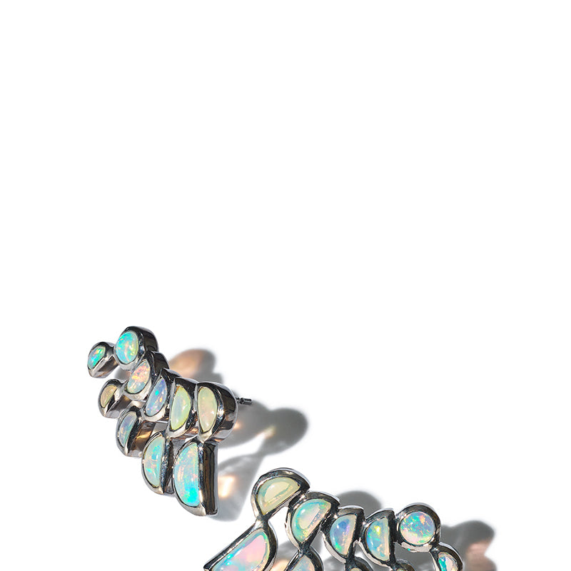 Lobster Earrings - Ethiopian Opal