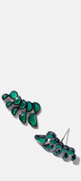 Lobster Earrings - Green Onyx