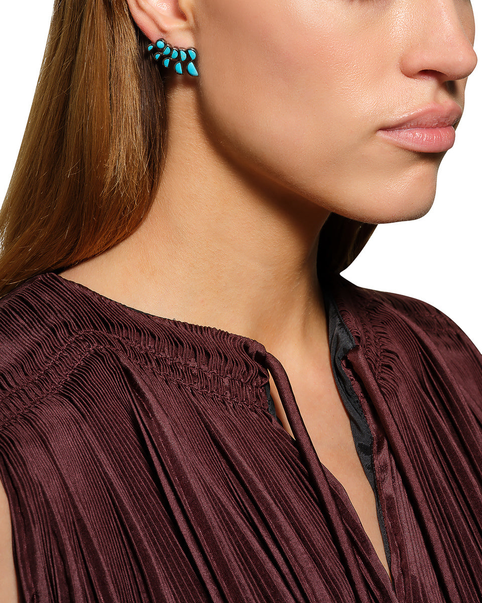 Lobster Earrings - Turquoise