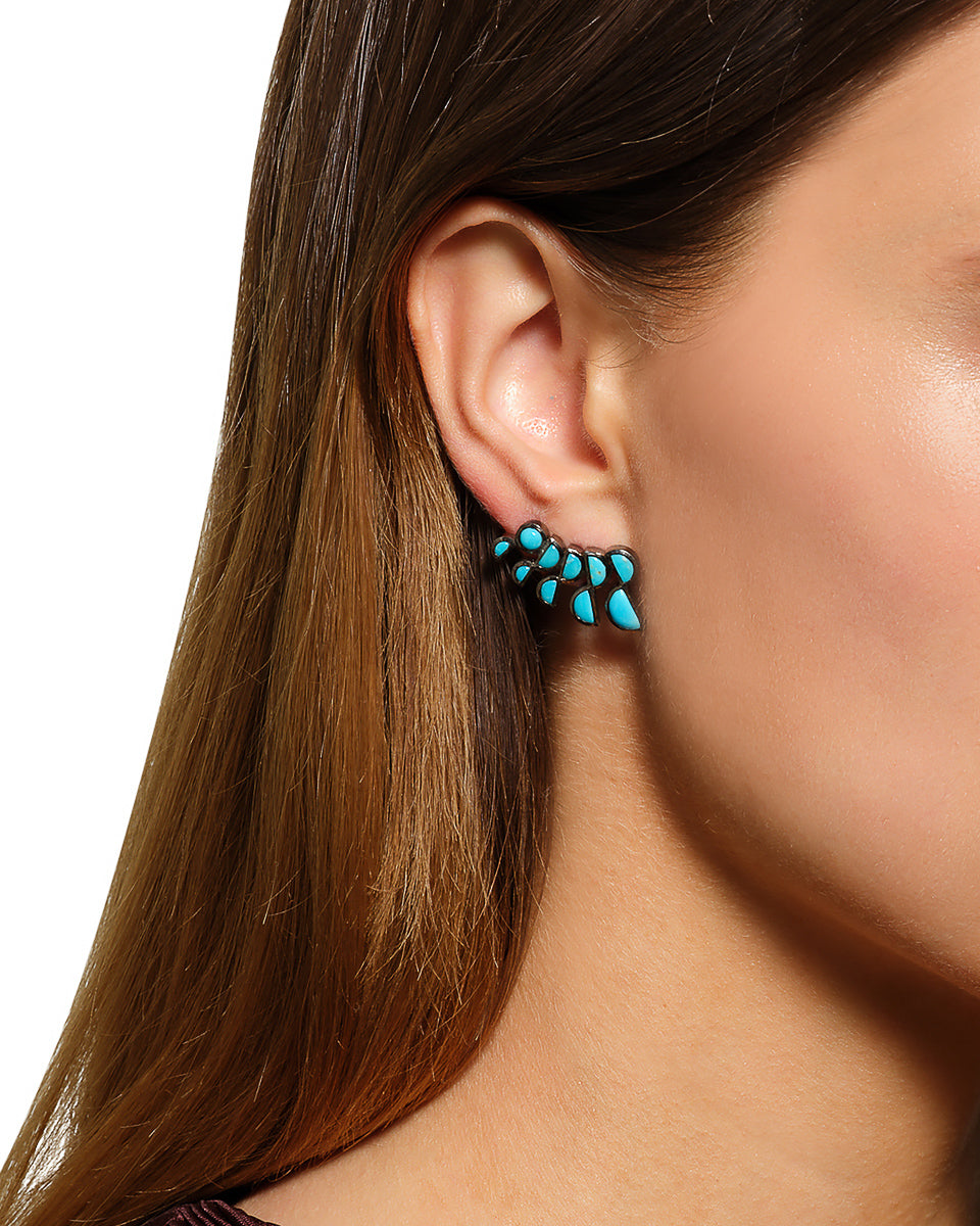 Lobster Earrings - Turquoise