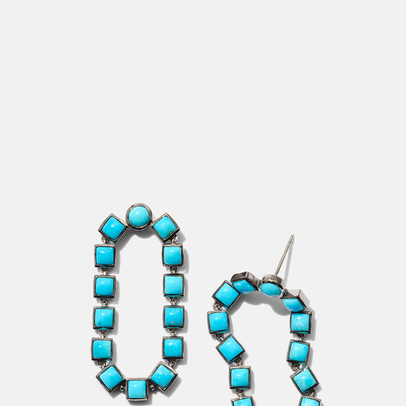 Loop Earrings - Turquoise