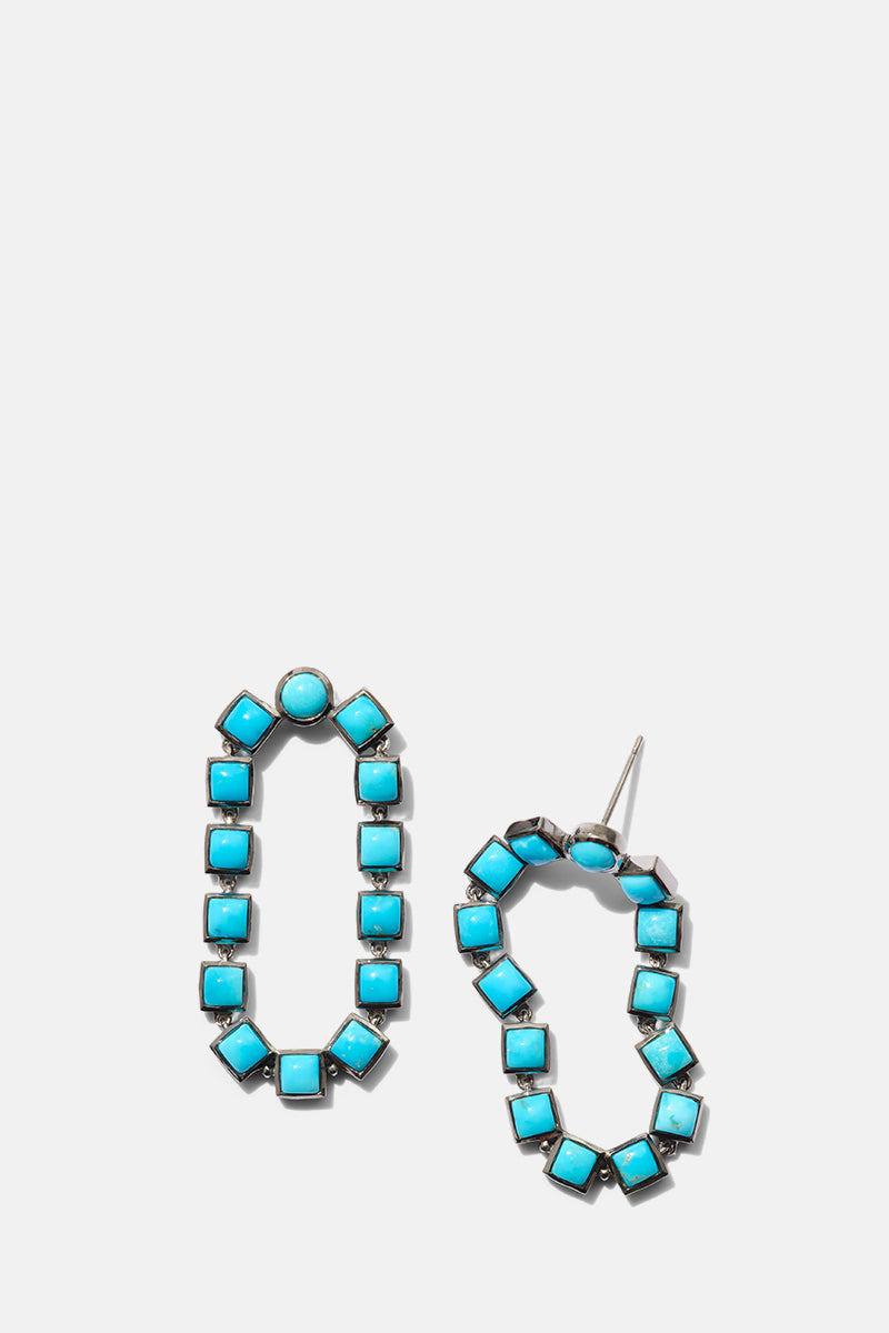Loop Earrings - Turquoise