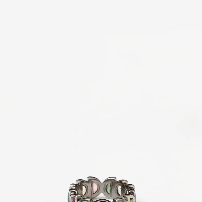 Luna Band Ring - Multi Tourmaline