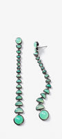 Metronome Earrings - Chrysoprase