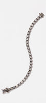 Mini Deco-Tile Tennis Bracelet - White Zircon