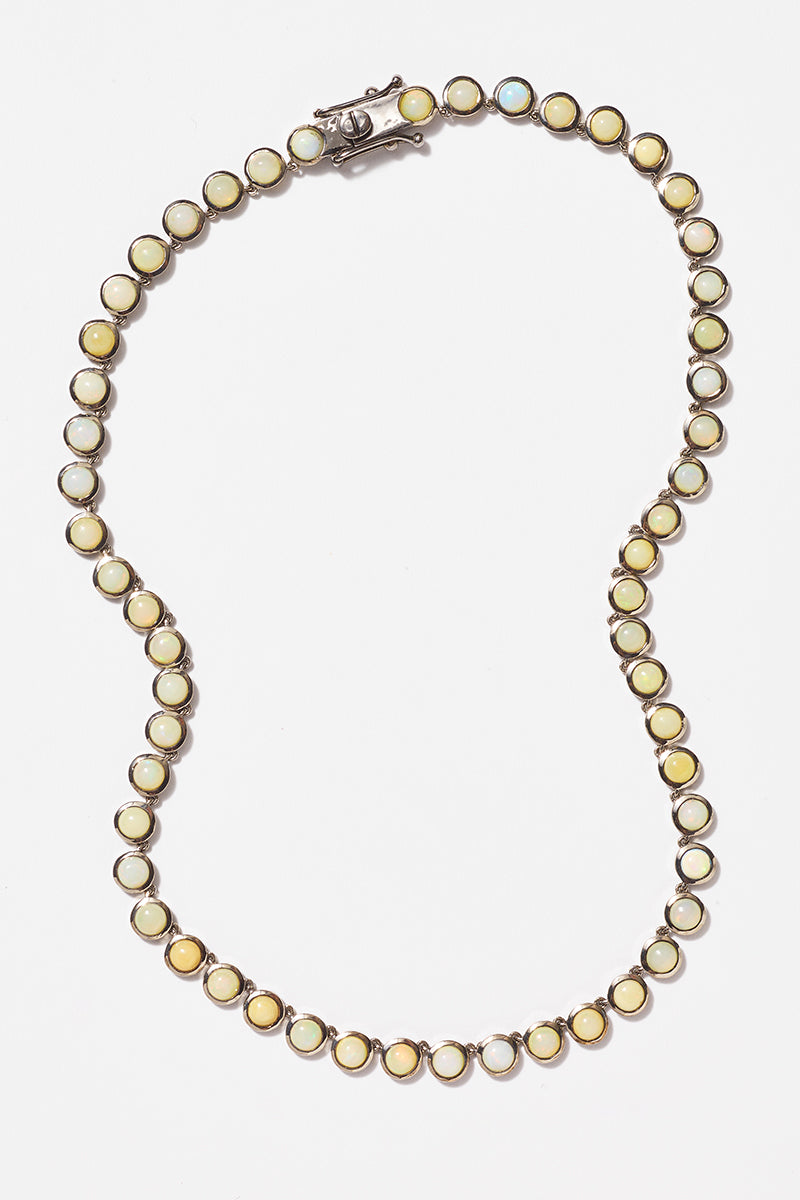Mini Dot Rivière Necklace - Ethiopian Opal