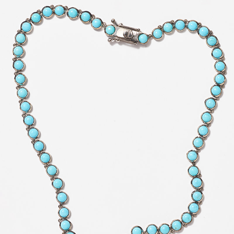 Mini Dot Rivière Necklace - Turquoise