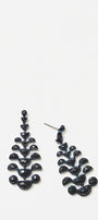 Mini Raindrop Earrings - Black Spinel