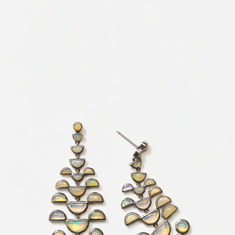 Mini Raindrop Earrings - Ethiopian Opal