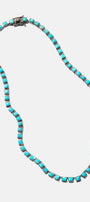 Mini Tile Rivière Necklace - Turquoise