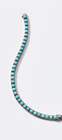 Mini Tile Tennis Bracelet - Turquoise
