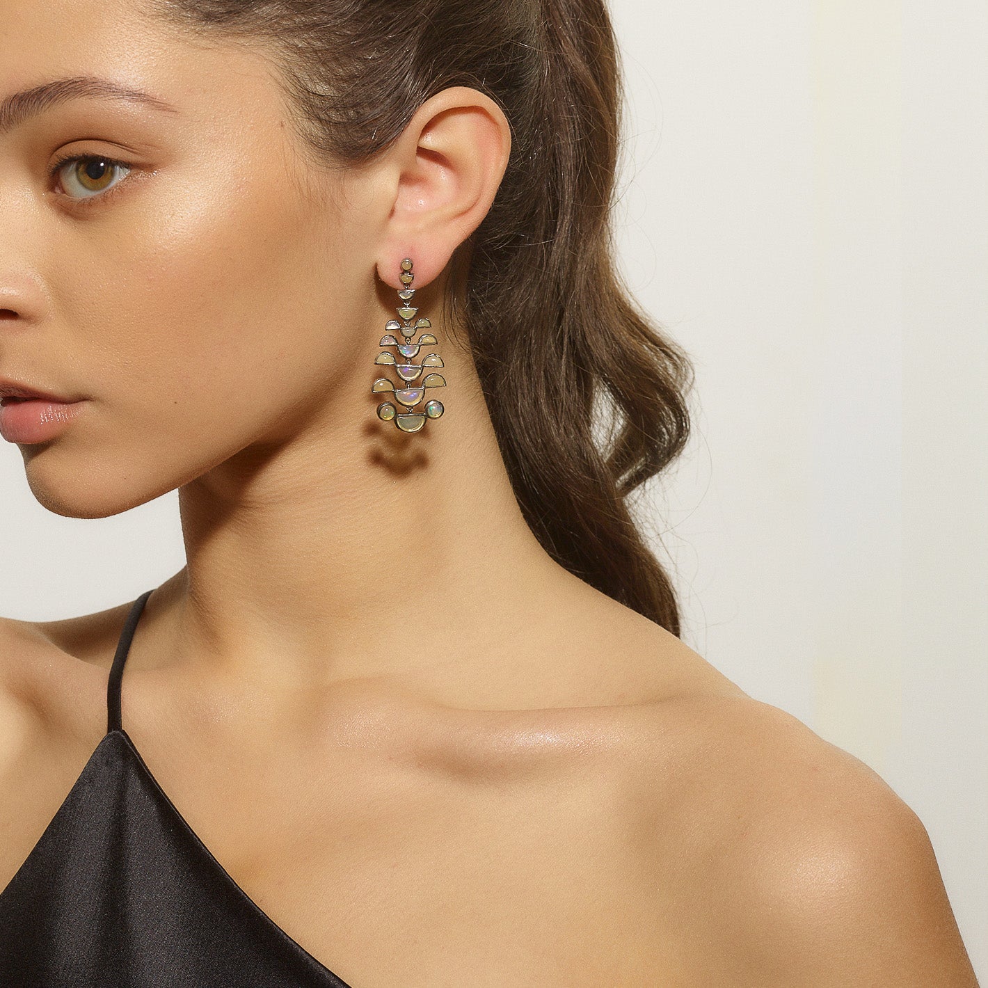 Mini Raindrop Earrings - Ethiopian Opal