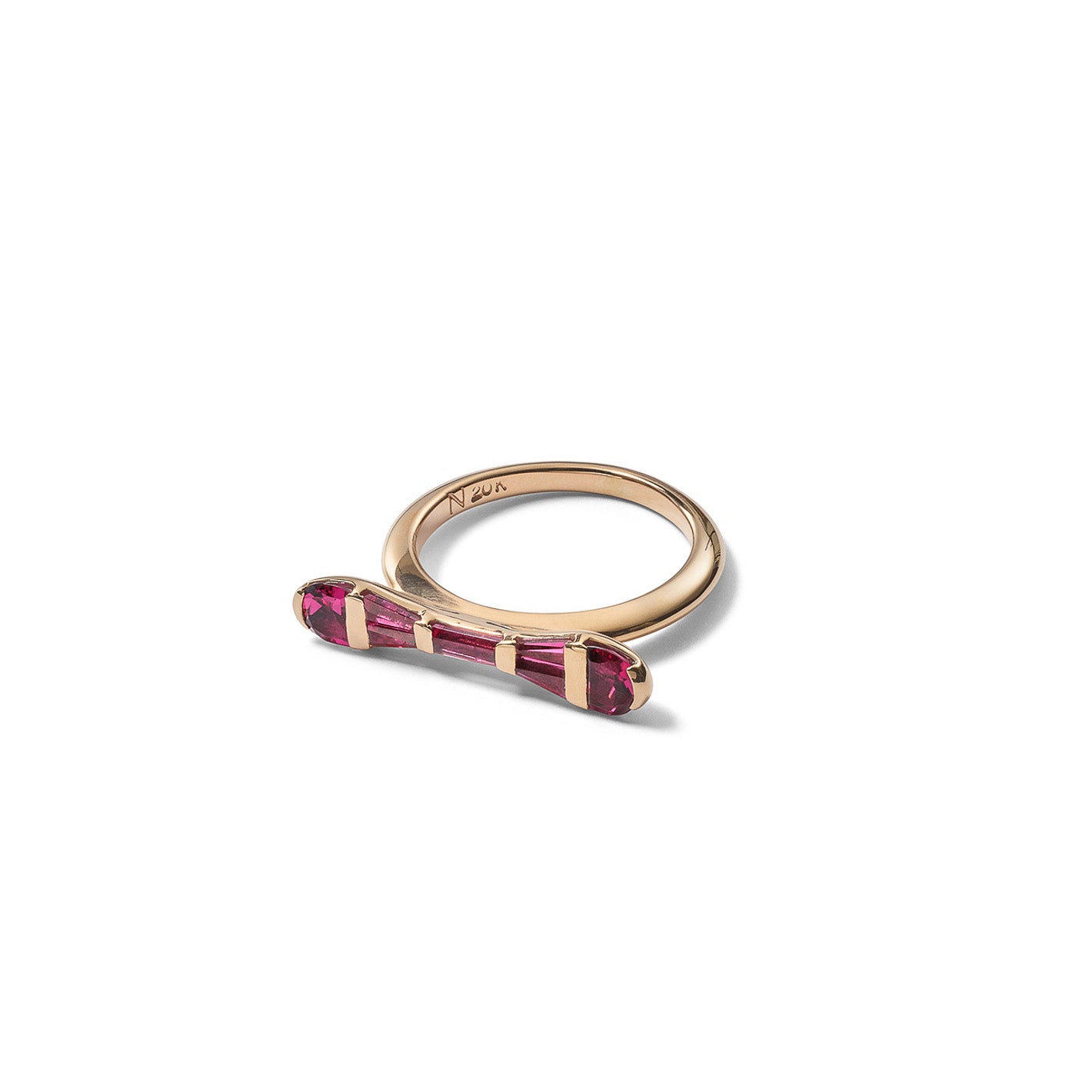 Baton Ring - Rubellite
