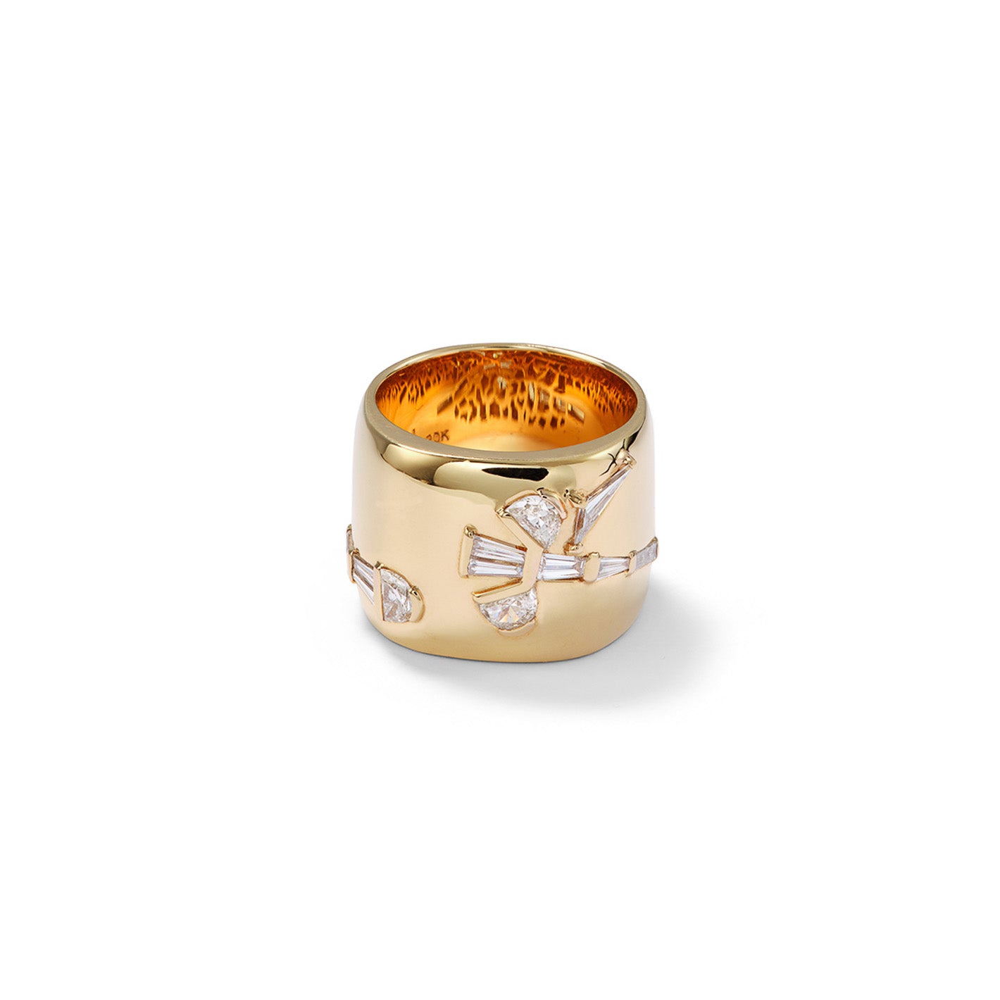 Wrapped Crocus Ring - Diamond