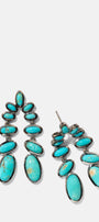 Nunchaku Earrings - Turquoise