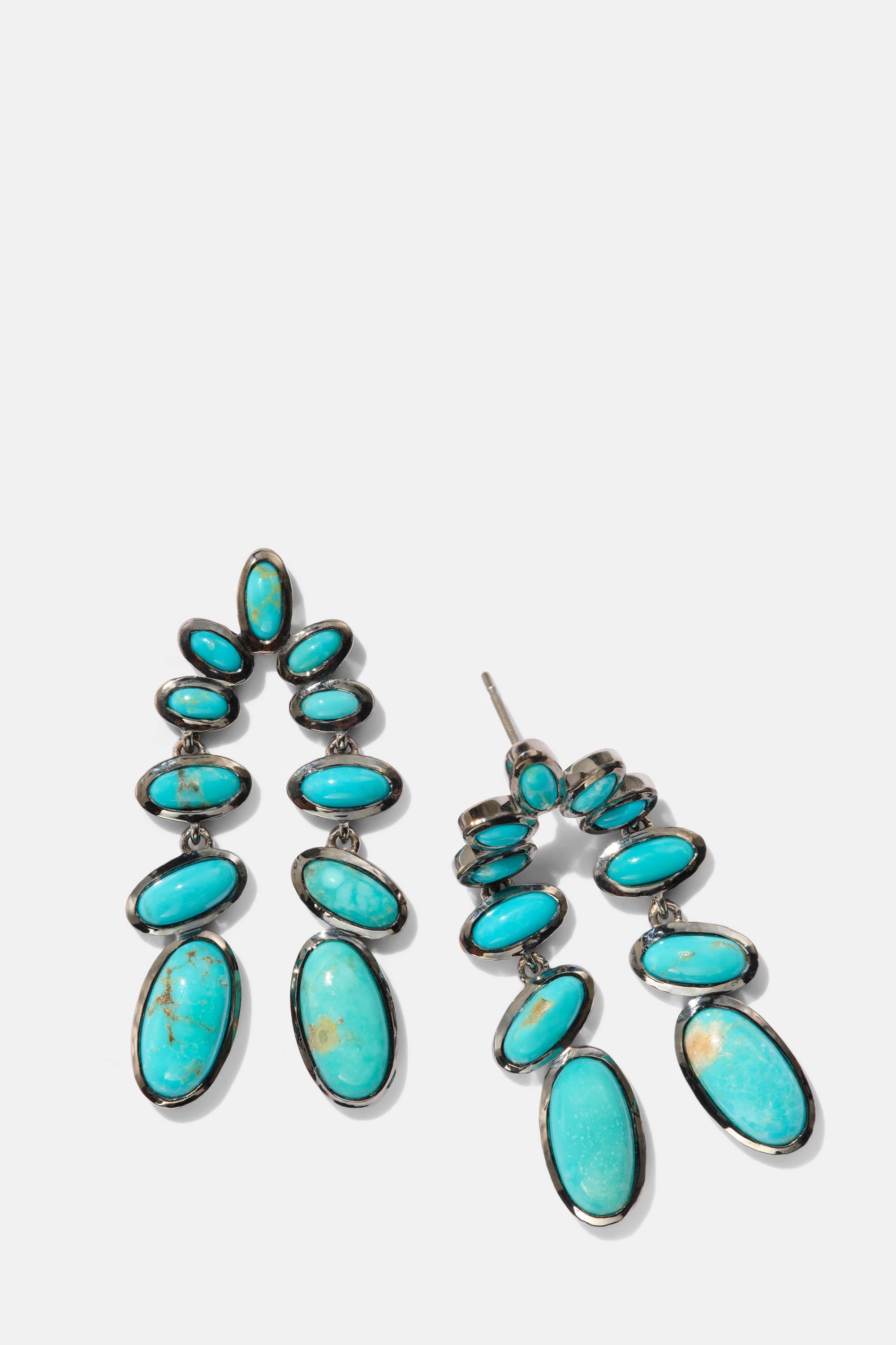 Nunchaku Earrings - Turquoise