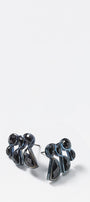 Prawn Earrings - Black Spinel
