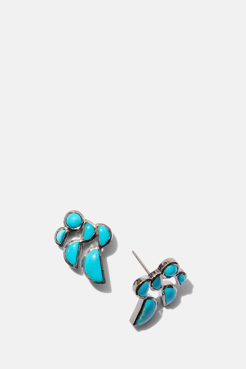 Prawn Earrings - Turquoise