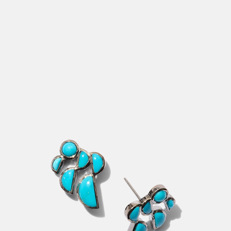 Prawn Earrings - Turquoise