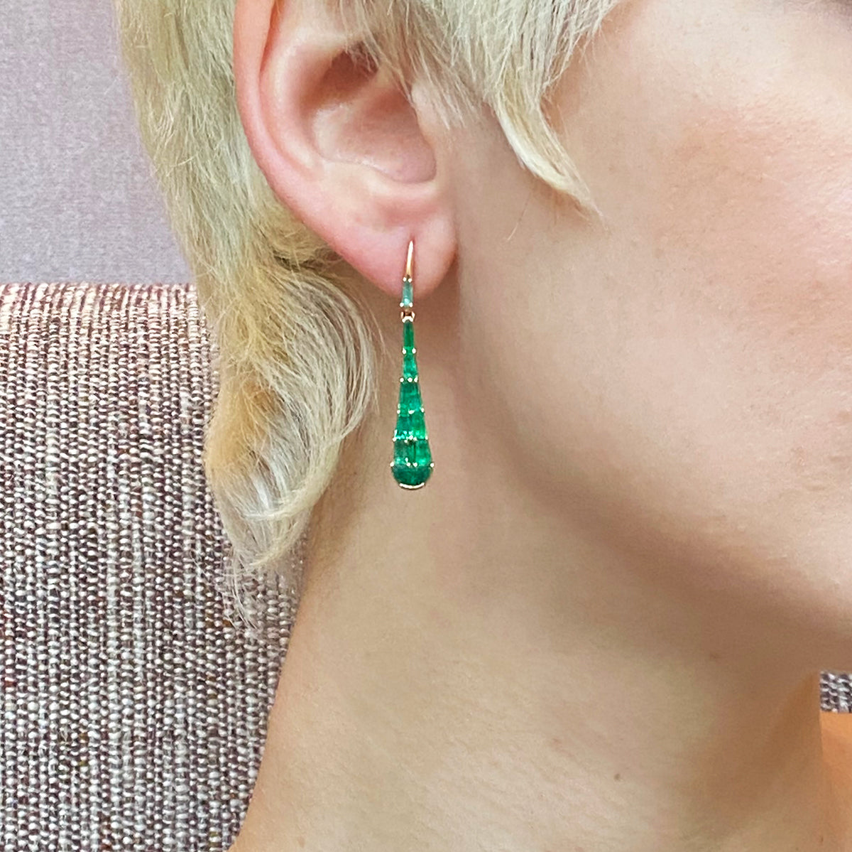 Raindrop Earrings - Emerald