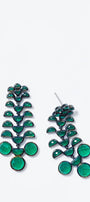 Reptile Girandole Earrings - Green Onyx