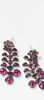 Reptile Girandole Earrings - Ruby