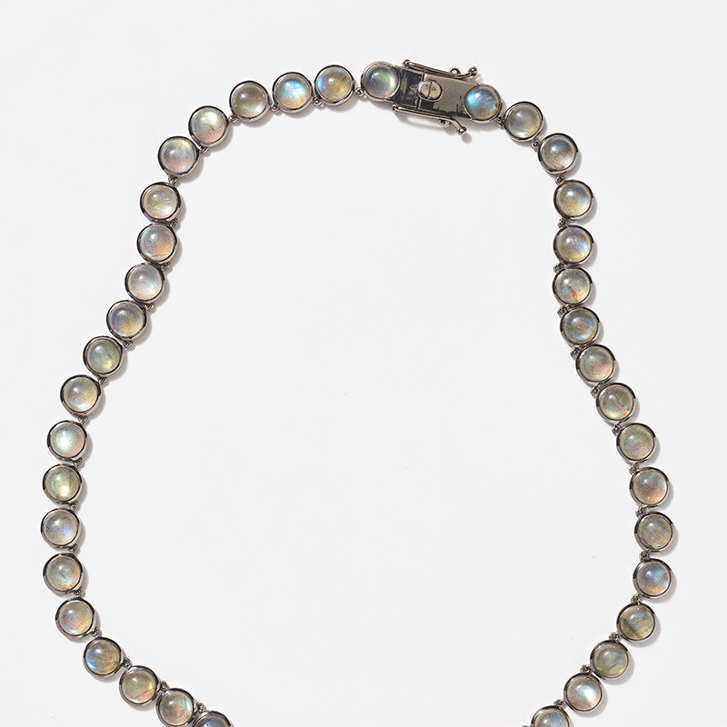 Small Dot Rivière Necklace - Labradorite