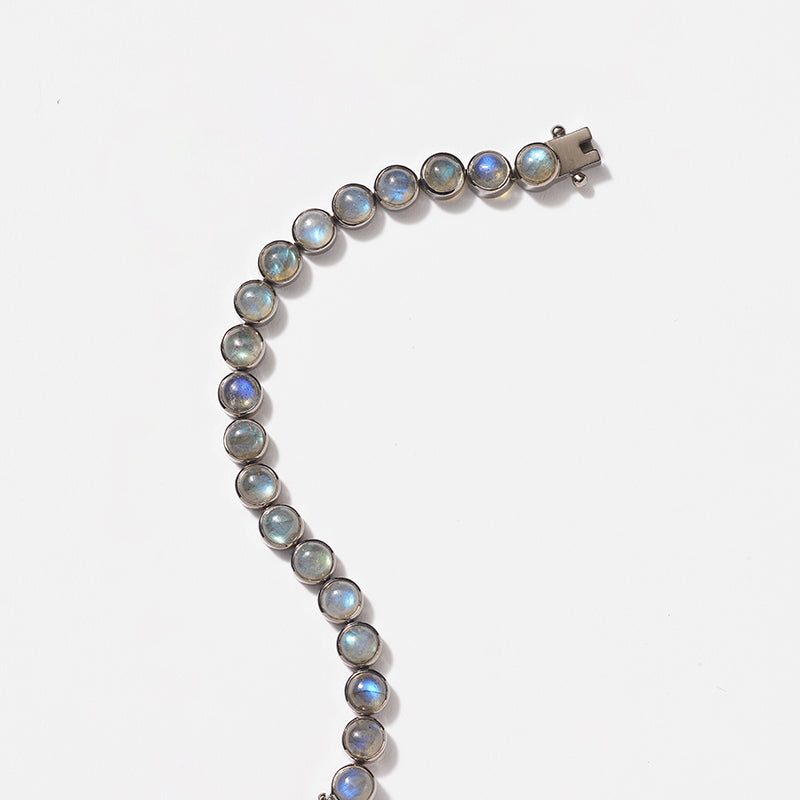 Small Dot Tennis Bracelet - Labradorite