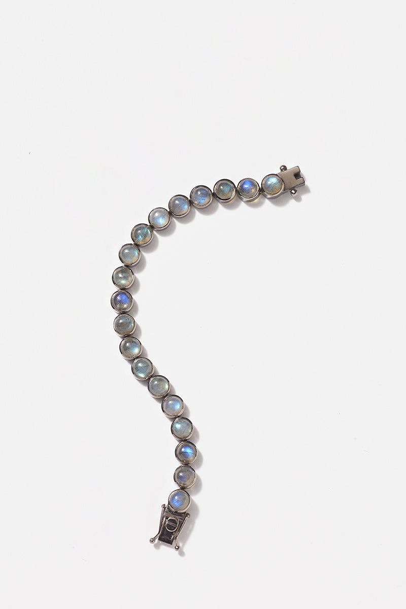 Small Dot Tennis Bracelet - Labradorite