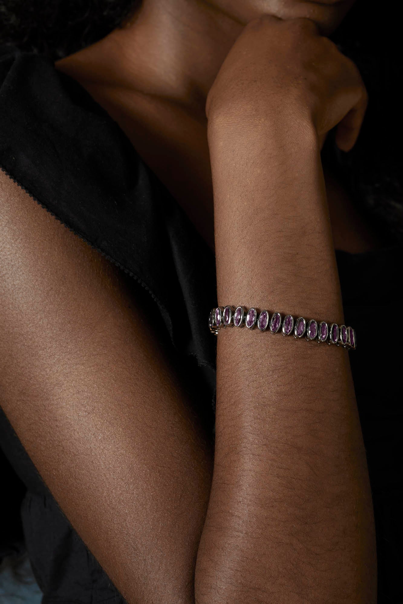 Small Elliptic Bracelet - Rose of France