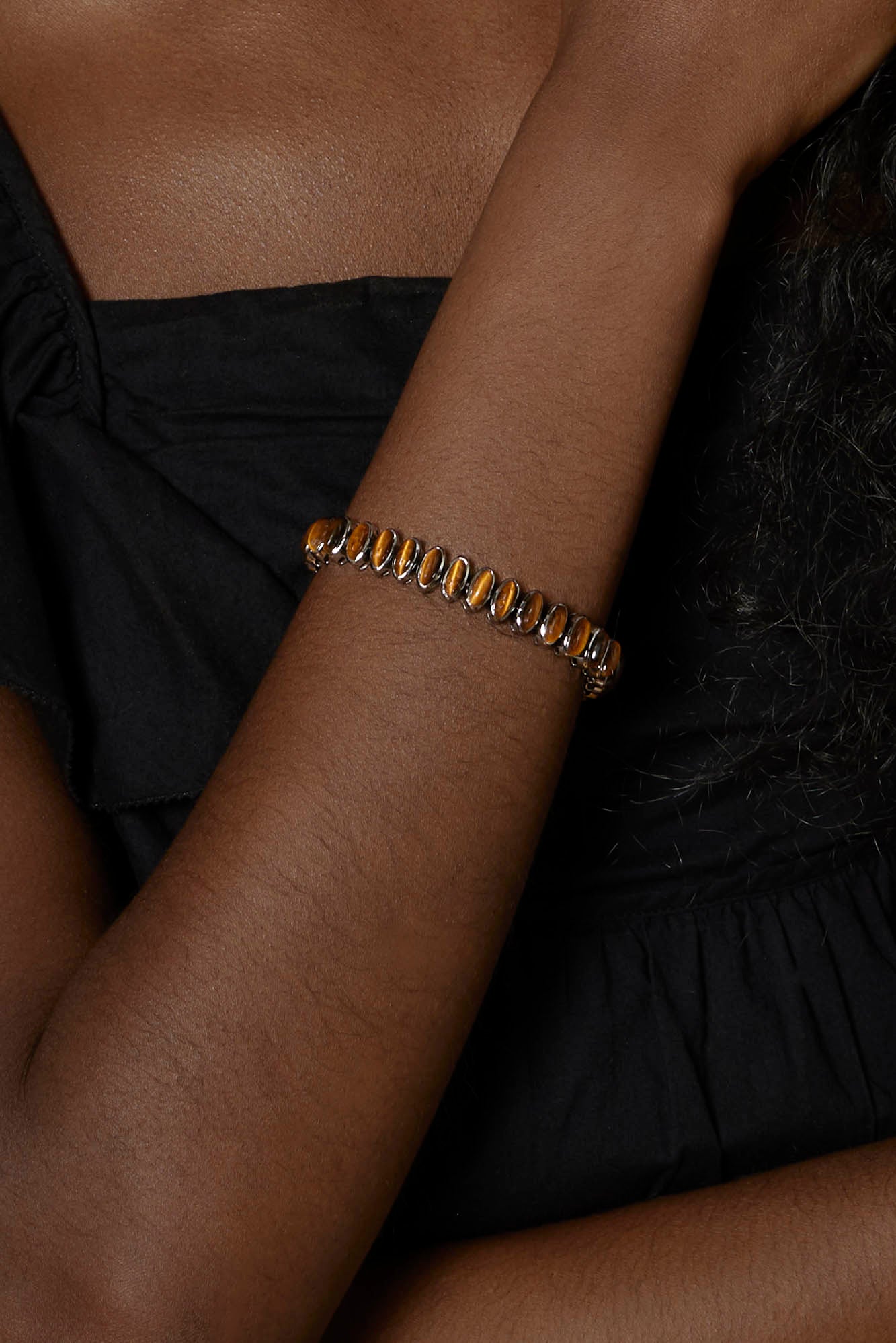 Small Elliptic Bracelet - Tiger's Eye