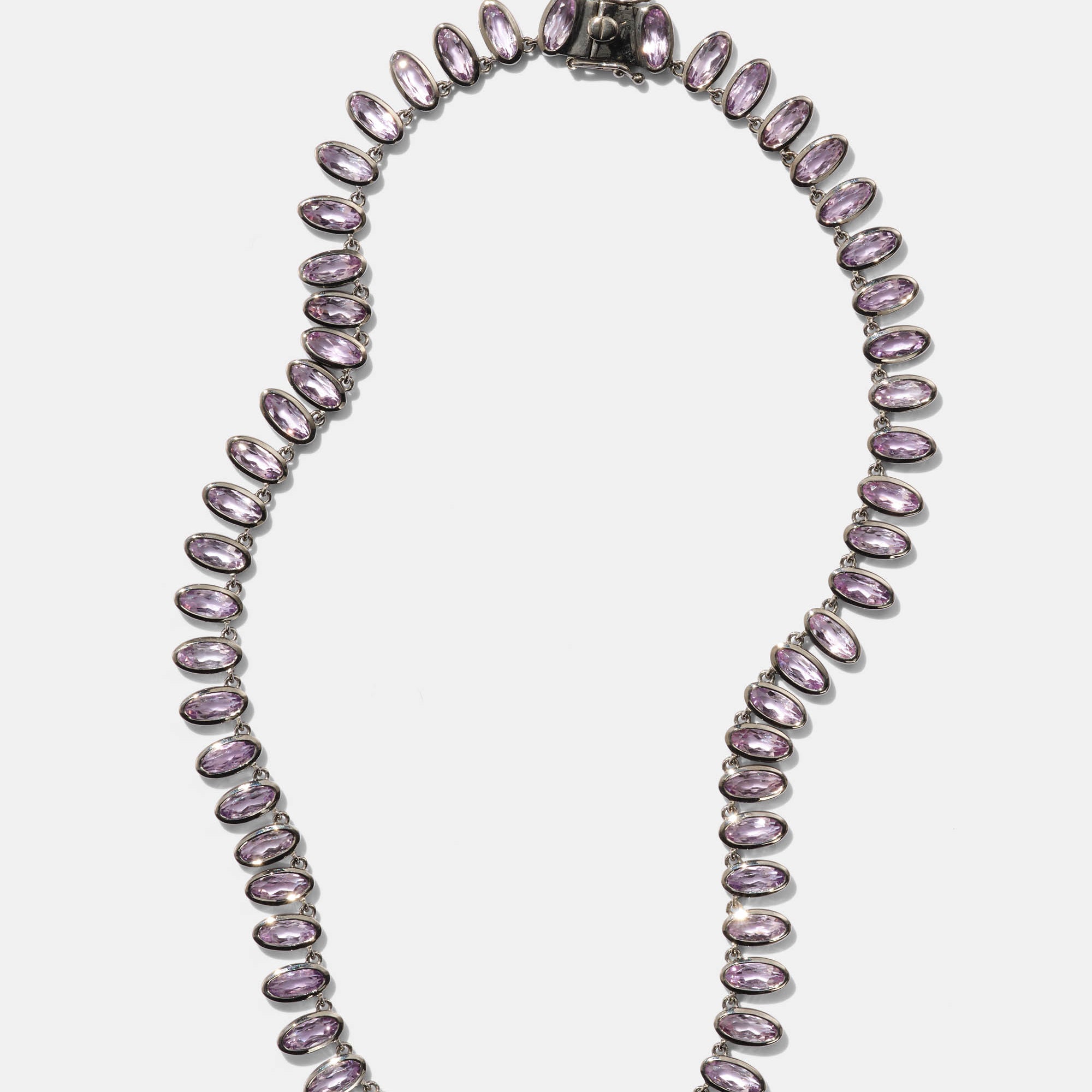 Small Elliptic Rivière Necklace - Rose of France