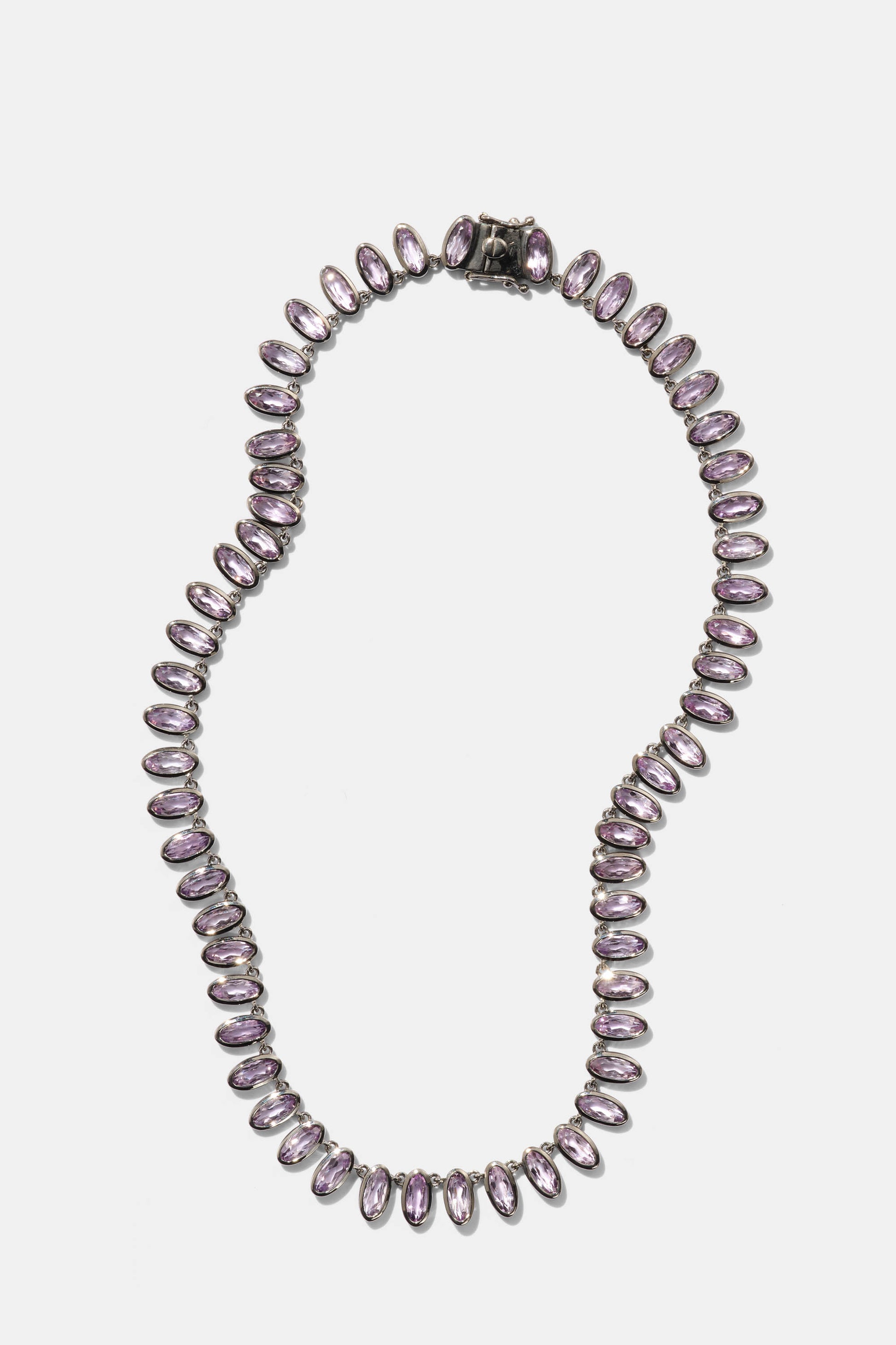 Small Elliptic Rivière Necklace - Rose of France