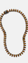 Small Elliptic Rivière Necklace - Tiger's Eye
