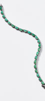 Small Scallop Tennis Bracelet - Chrysoprase