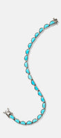 Small Scallop Tennis Bracelet - Turquoise