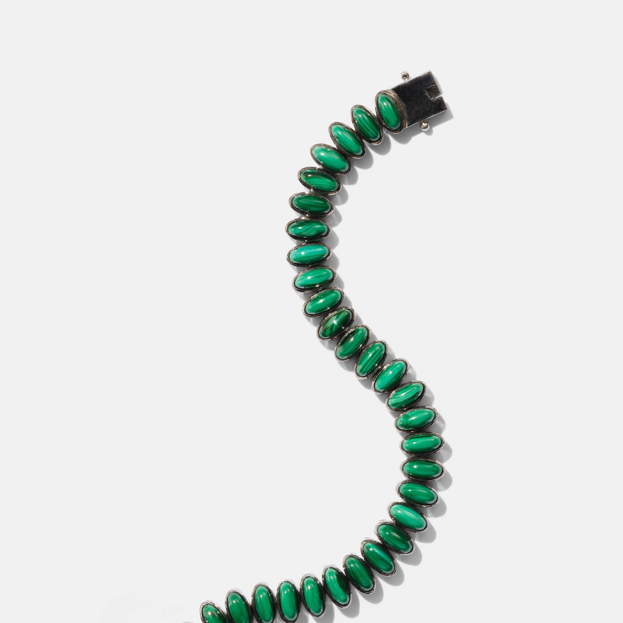 Small Elliptic Bracelet - Malachite