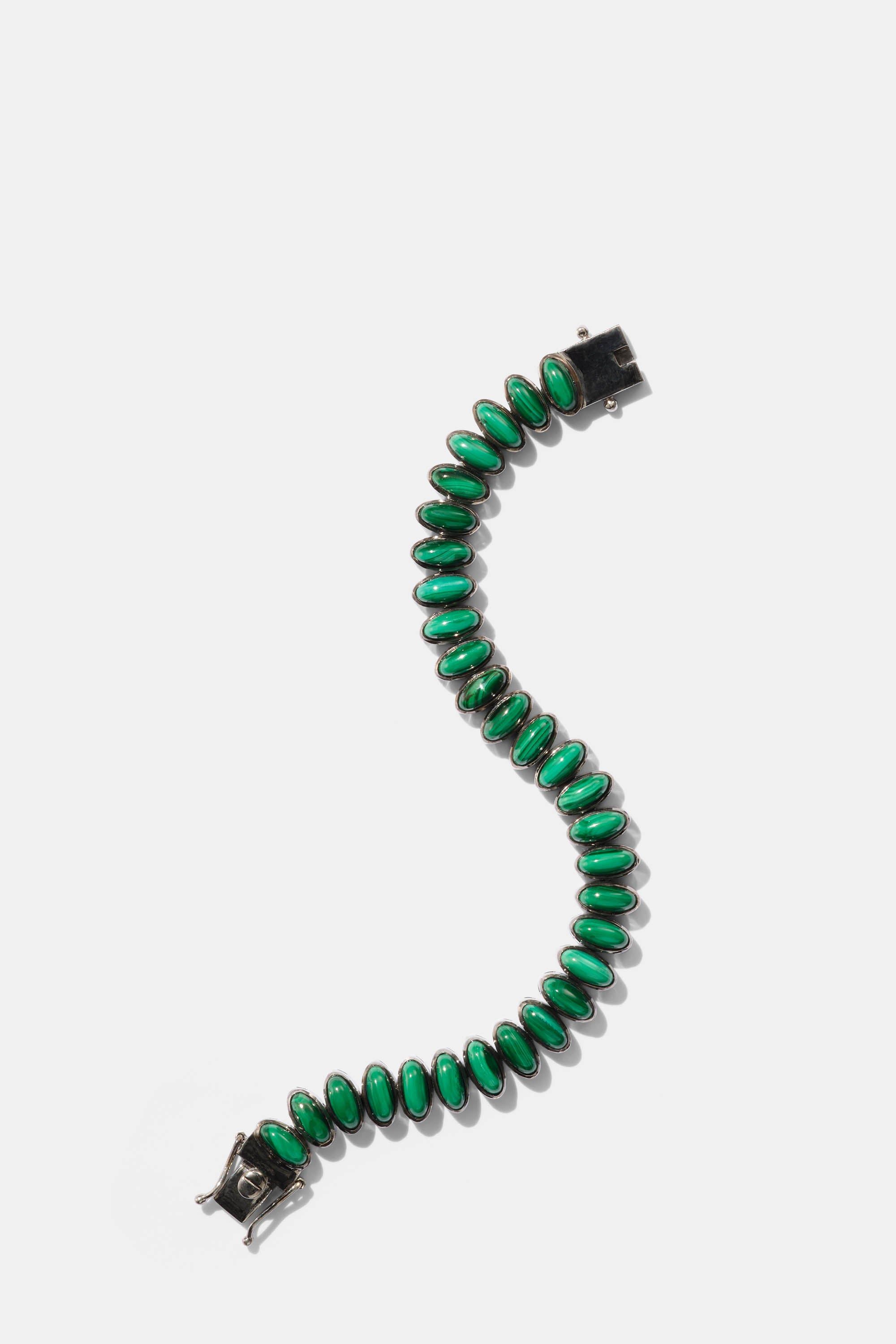 Small Elliptic Bracelet - Malachite