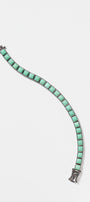 Small Tile Tennis Bracelet - Chrysoprase