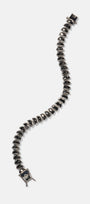 Small Worm Tennis Bracelet - Black Spinel