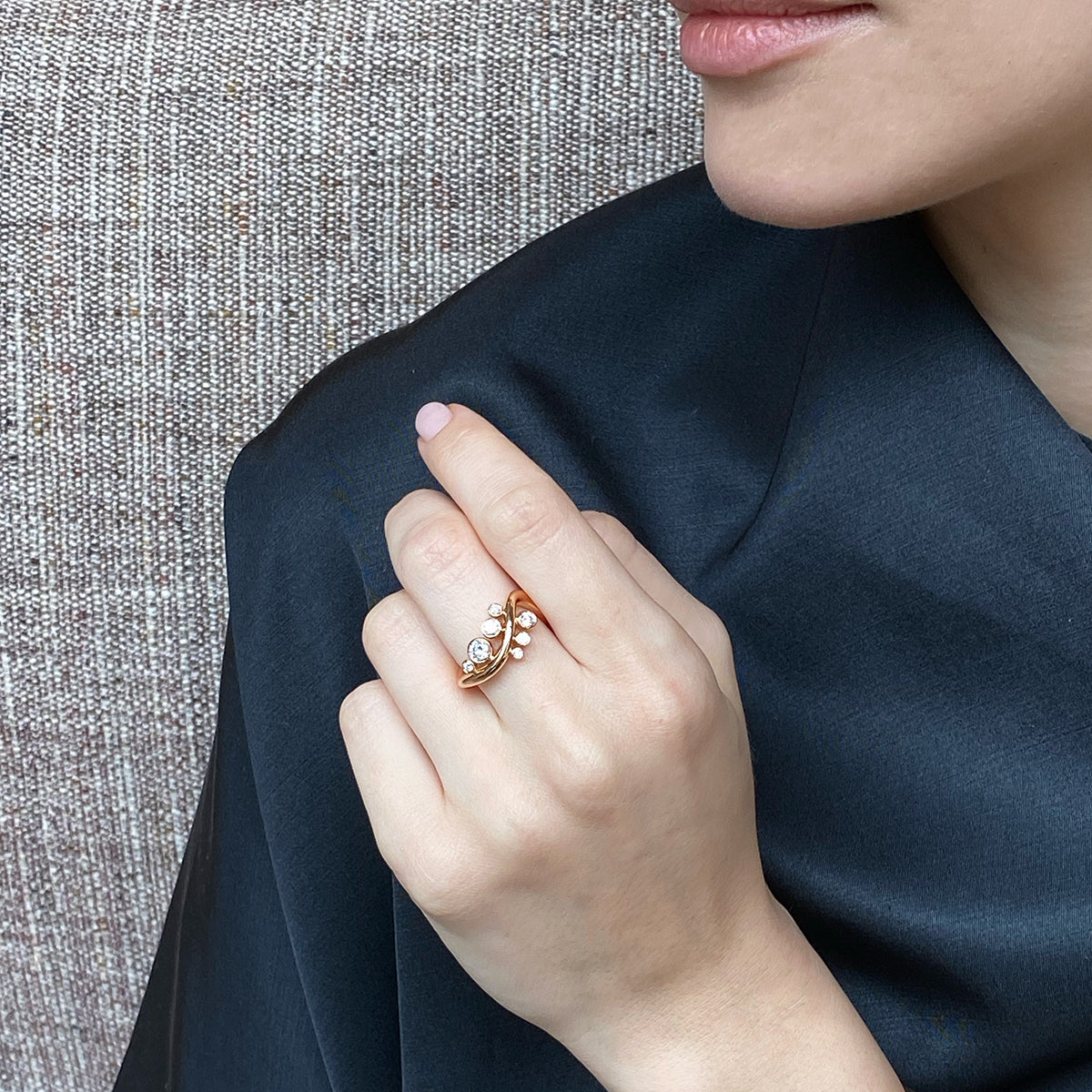 Twist & Random Dot Ring - Diamond