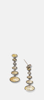 Vase Earrings - Rutilated Quartz